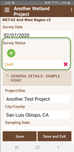 survey status mobile